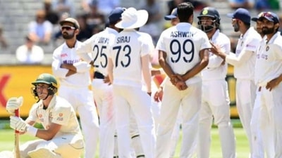 Marnus Labuschagne during the 2020/21 series against India in Australia Marnus Labuschagne during the 2020/21 series against India in Australia