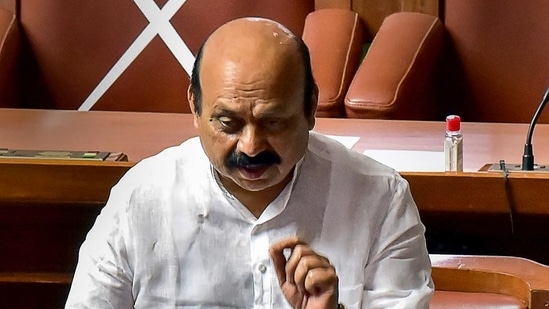 Karnataka chief minister Basavaraj Bommai says only a BJP government can bring water from the Mekedatu project to Bengaluru(PTI)