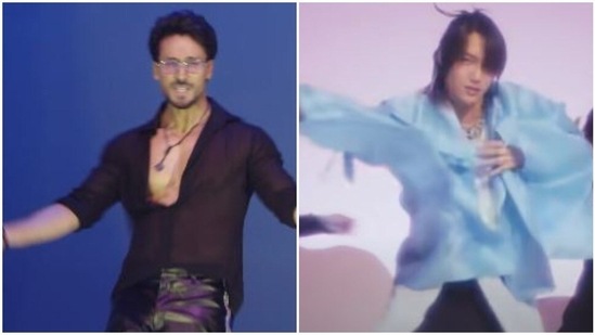 K-pop fans have reacted to Tiger Shroff's Poori Gal Baat and said it sounds similar to KAI's Peaches. K-pop fans have reacted to Tiger Shroff's Poori Gal Baat and said it sounds similar to KAI's Peaches.