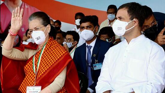 Congress interim president Sonia Gandhi with party leader Rahul Gandhi. The party is preparing post-poll strategies to save its lawmakers from poaching. (ANI) Congress interim president Sonia Gandhi with party leader Rahul Gandhi. The party is preparing post-poll strategies to save its lawmakers from poaching. (ANI)