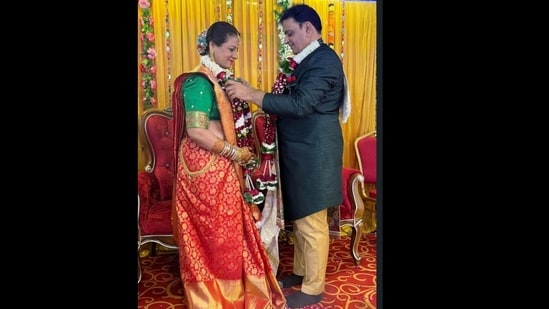 The woman married a second time after the death of her husband in 2013.(Jimeet Gandhi/Linkedin)