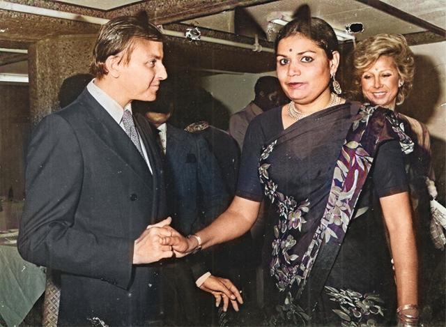 Usha with Count Borletti and his wife at the International Casino in Nairobi, Kenya Usha with Count Borletti and his wife at the International Casino in Nairobi, Kenya