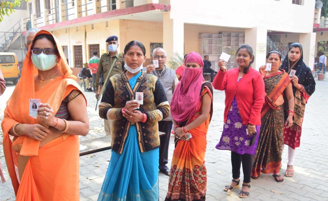 Women are courted as prospective voters but not given adequate space as candidates. (HT Photo) Women are courted as prospective voters but not given adequate space as candidates. (HT Photo)
