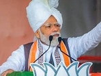 Prime Minister Narendra Modi at an election rally.