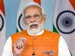 Prime Minister Narendra Modi told Hindustan Times that the government is working round the clock to bring back Indians from Ukraine(PTI)