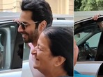 Varun Dhawan with a fan.