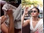 Alia Bhatt during her bus tour. Alia Bhatt during her bus tour.