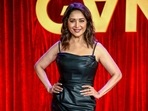 Madhuri Dixit during the trailer launch of The Fame Game in Mumbai. (PTI)
