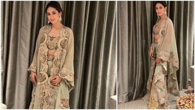 Mira Rajput has never failed to impress the fashion police with her impeccable style. From casual wear to fancy ethnic fits, Mira can pull off any outfit she dons with poise and elegance. In her recent stills, Mira can be seen laying fashion cues to slay the contemporary traditional look in an embellished lehenga set by ace designer Anamika Khanna. (Instagram/@mira.kapoor) Mira Rajput has never failed to impress the fashion police with her impeccable style. From casual wear to fancy ethnic fits, Mira can pull off any outfit she dons with poise and elegance. In her recent stills, Mira can be seen laying fashion cues to slay the contemporary traditional look in an embellished lehenga set by ace designer Anamika Khanna. (Instagram/@mira.kapoor)