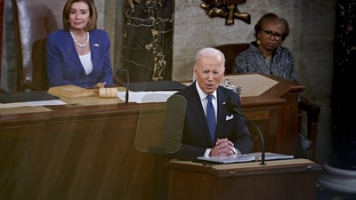 US President Joe Biden speaks during a State of the Union address at the U.S. Capitol in Washington, D.C. (Bloomberg) US President Joe Biden speaks during a State of the Union address at the U.S. Capitol in Washington, D.C. (Bloomberg)