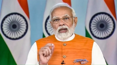 Prime Minister Narendra Modi told Hindustan Times that the government is working round the clock to bring back Indians from Ukraine (PTI)
