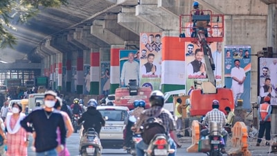 Flex banners displayed in Bengaluru (Picture Credit: Shayaree Chanda) Flex banners displayed in Bengaluru (Picture Credit: Shayaree Chanda)