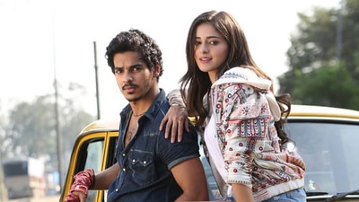 Ananya Panday and Ishaan Khatter in a still from their 2020 film Khaali Peeli. Ananya Panday and Ishaan Khatter in a still from their 2020 film Khaali Peeli.