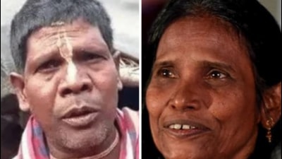 Bhuban Badyakar and Ranu Mondal (HT PHOTO) Bhuban Badyakar and Ranu Mondal (HT PHOTO)