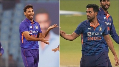 Bhuvneshwar Kumar; Deepak Chahar (ANI) Bhuvneshwar Kumar; Deepak Chahar (ANI)