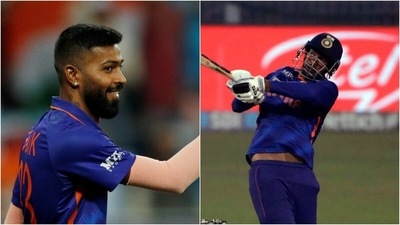 Hardik Pandya; Venkatesh Iyer (REUTERS/ANI) Hardik Pandya; Venkatesh Iyer (REUTERS/ANI)