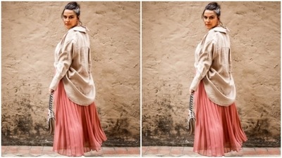 Earlier, during the promotions of A Thursday, Neha Dhupia impressed the fashion police with her quirky cool outfit. (Instagram/@nehadhupia)