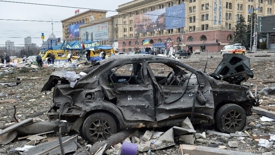 Russian airborne troops landed in Kharkiv and attacked a local hospital. (AFP)