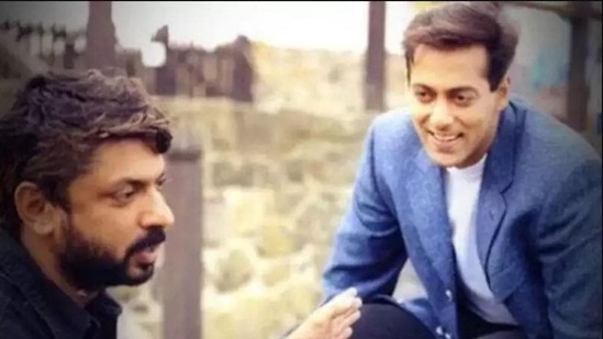A throwback picture of Sanjay Leela Bhansali and Salman Khan from the time they worked together in Hum Dil De Chuke Sanam.