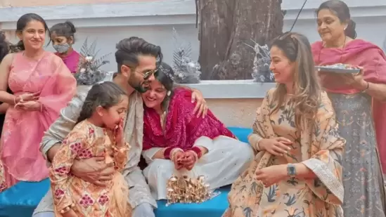 Shahid Kapoor and Mira Rajput at Sanah Kapur's pre-wedding festivities.