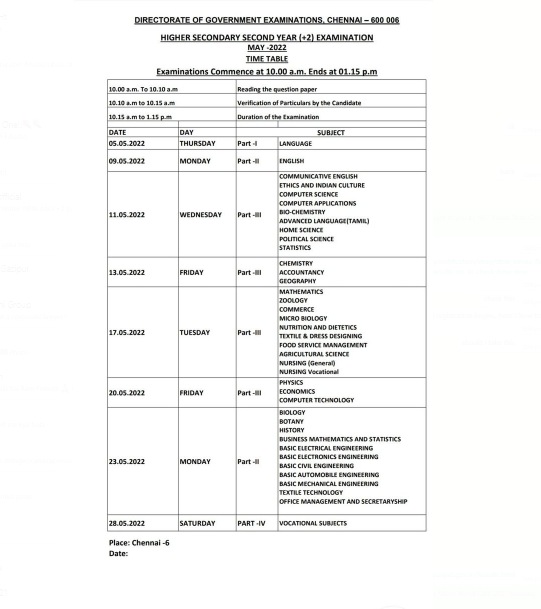 Class 11th date sheet Class 11th date sheet