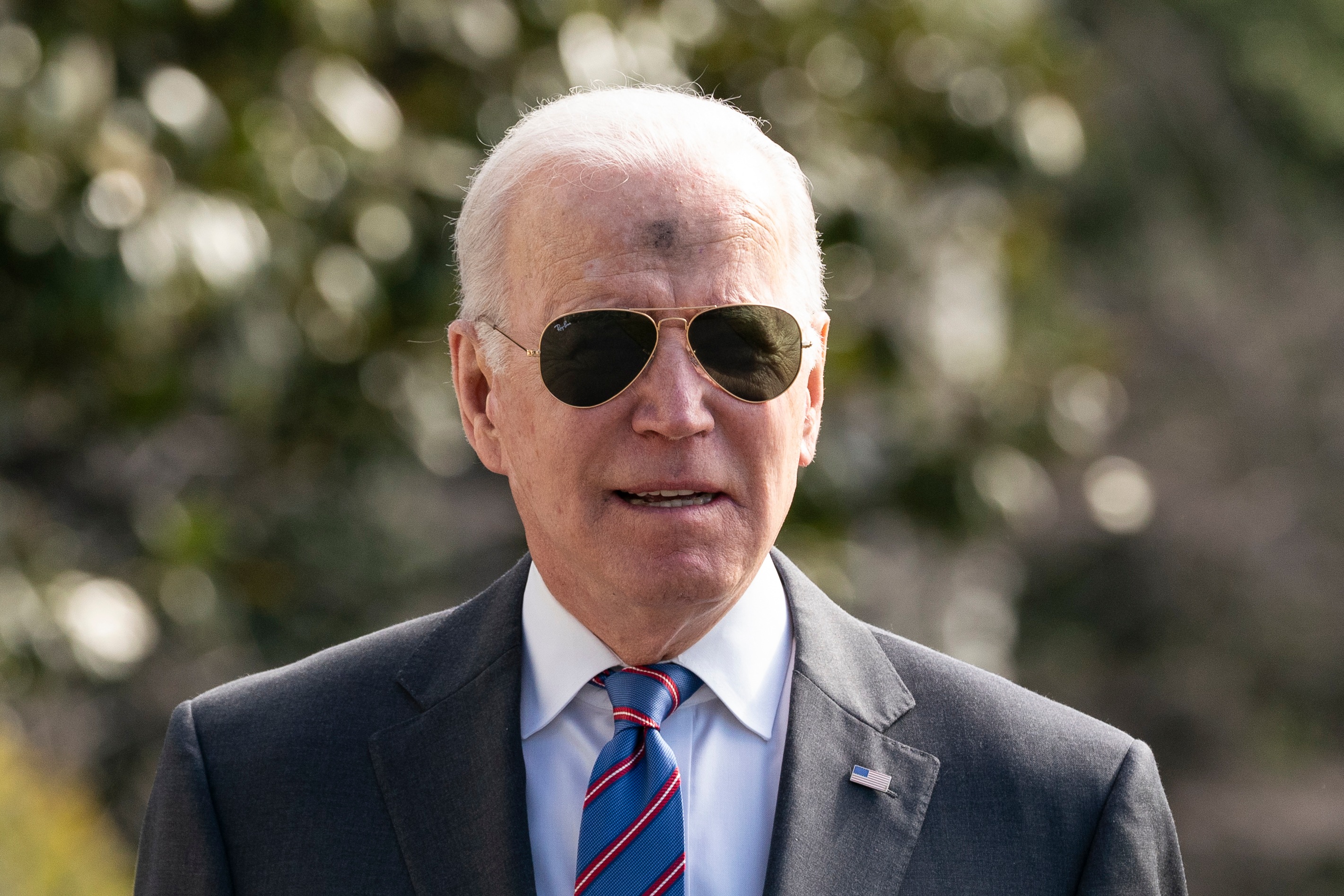 US President Joe Biden speaks with reporters on the South Lawn of the White House on Wednesday. (AP) US President Joe Biden speaks with reporters on the South Lawn of the White House on Wednesday. (AP)