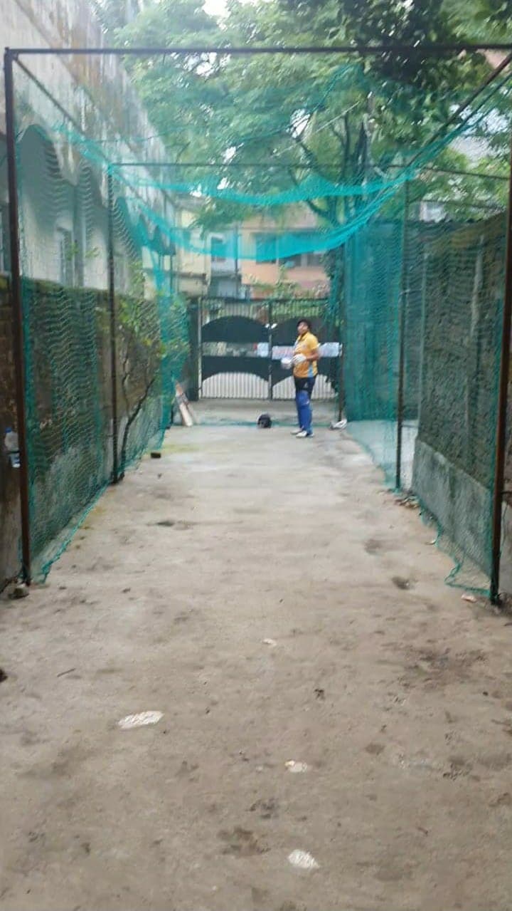 A photo of Richa Ghosh training at her house during the lockdown A photo of Richa Ghosh training at her house during the lockdown
