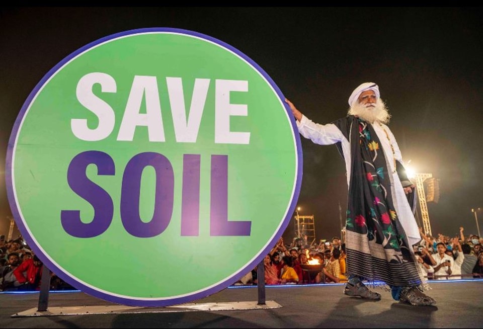 Sadhguru announced the 'Save Soil' movement to address the issue of soil extinction during the Isha Mahashivratri celebrations, Sadhguru announced the 'Save Soil' movement to address the issue of soil extinction during the Isha Mahashivratri celebrations,