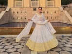 From going full vintage to acing complete 90's look or grabbing eyeballs for her chic style statement, Bollywood hottie Nushrratt Bharuccha knows how to keep fans and fashion enthusiasts hooked and this week is no different as the diva gave a bold twist to ethnic wear by slaying a silver gold lehenga choli set. (Instagram/nushrrattbharuccha)