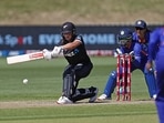 Amelia Kerr in action in the second India vs New Zealand ODI Amelia Kerr in action in the second India vs New Zealand ODI