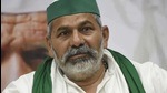 Tikait urges farmers to camp near counting centres to guard their votes (file)