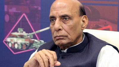 Defence minister Rajnath Singh. (PTI) Defence minister Rajnath Singh. (PTI)