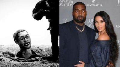 Hours after finalisation of his divorce with Kim Kardashian, Kanye West released a video targetting Kim's new boyfriend Pete Davidson.
