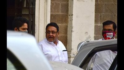 The ED arrested 62-year-old Malik on February 23 in connection with a money laundering case registered against fugitive gangster Dawood Ibrahim, wanted for the 1993 Mumbai bomb blasts. (Bhushan Koyande/ HT Photo) The ED arrested 62-year-old Malik on February 23 in connection with a money laundering case registered against fugitive gangster Dawood Ibrahim, wanted for the 1993 Mumbai bomb blasts. (Bhushan Koyande/ HT Photo)