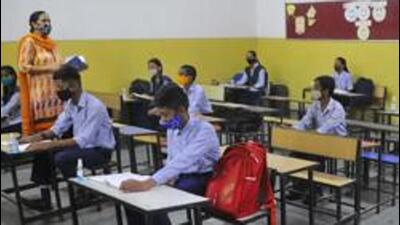 The attendance is higher in Chandigarh’s private schools than in government ones. (HT Photo) The attendance is higher in Chandigarh’s private schools than in government ones. (HT Photo)