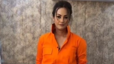 Nisha Rawal is a Lock Upp contestant.