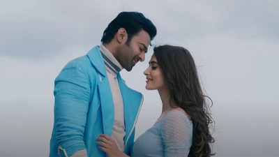 Prabhas and Pooja Hegde in a still from Radhe Shyam.