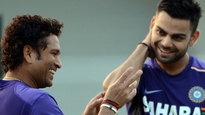 Sachin Tendulkar and Virat Kohli in 2011. (Getty ) Sachin Tendulkar and Virat Kohli in 2011. (Getty )