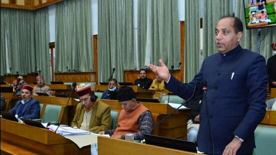 According to Economic Survey 2021-22 presented by CM Jai Ram Thakur in assembly on Thursday, Himachal’s economy is likely to grow by 8.3%. (HT Photo)