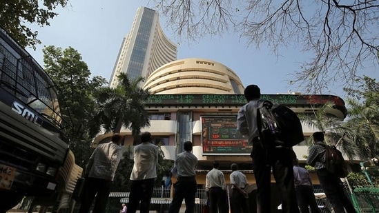 Sensex dips over 350 points to close day at 55,103; Nifty drops below 17,000.