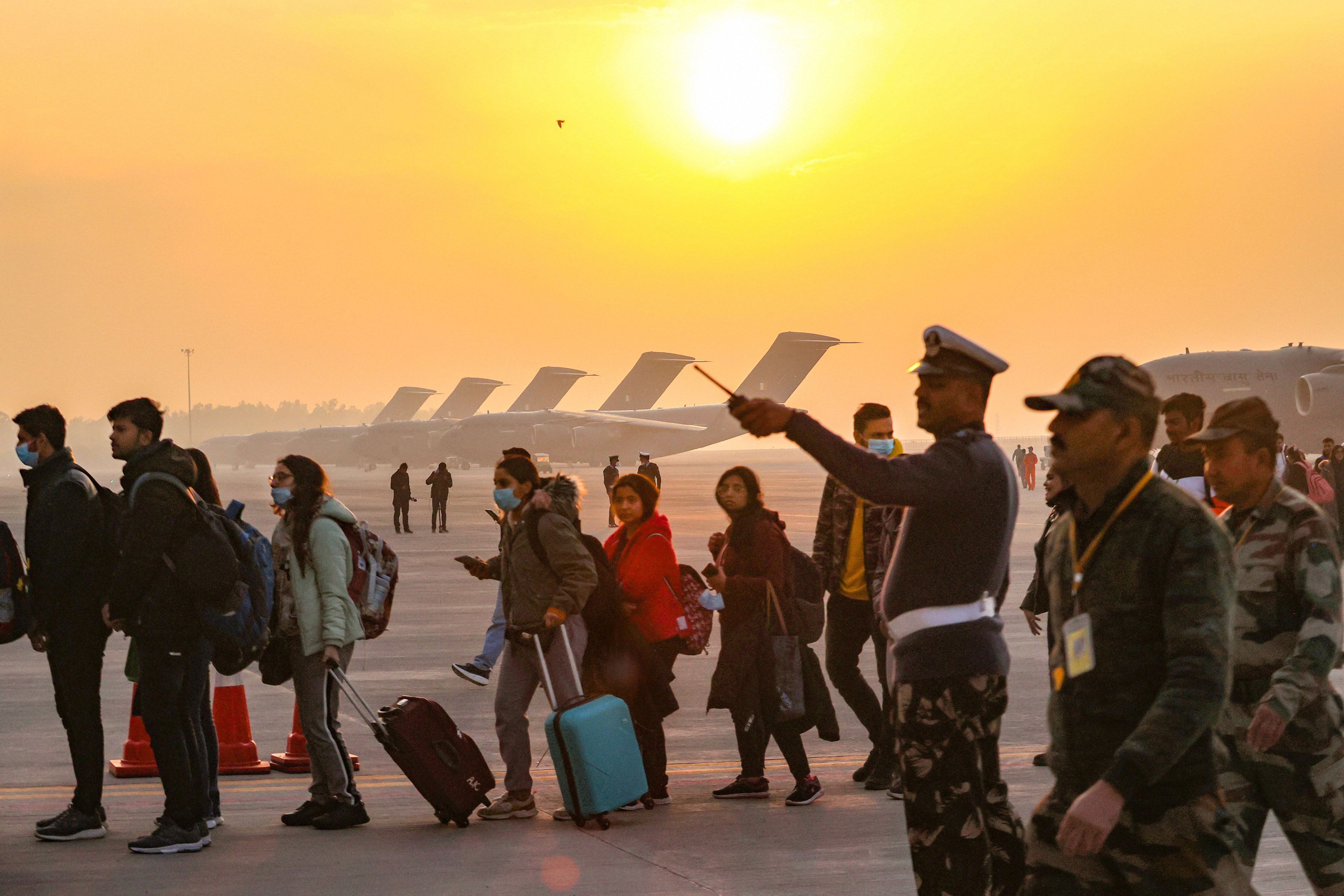 Chief minister Arvind Kejriwal had on Tuesday urged the central government to bring back Indians stranded in Ukraine at the earliest and provide them with all help. (PTI Photo) Chief minister Arvind Kejriwal had on Tuesday urged the central government to bring back Indians stranded in Ukraine at the earliest and provide them with all help. (PTI Photo)
