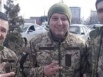 Football manager Yuriy Vernydub in army uniform. (picture tweeted by Roger Benett) (Twitter) Football manager Yuriy Vernydub in army uniform. (picture tweeted by Roger Benett) (Twitter)
