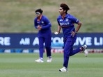 In her debut international match against Australia last year, Meghna finished with figures of 6-0-27-0. (Getty Images) In her debut international match against Australia last year, Meghna finished with figures of 6-0-27-0. (Getty Images)