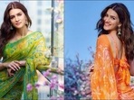 Kriti Sanon makes us fall in love with backless chiffon sarees this summer (Instagram/sukritigrover)