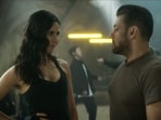 Tiger 3: Katrina Kaif and Salman Khan in the teaser.