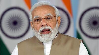 Prime Minister Narendra Modi addressing the webinar on ‘Energy for Sustainable Growth’ in New Delhi on Friday. (ANI Photo) Prime Minister Narendra Modi addressing the webinar on ‘Energy for Sustainable Growth’ in New Delhi on Friday. (ANI Photo)