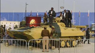 Six days ahead of DefExpo 2022, India on Friday said that the defence exhibition has been deferred on account of “logistics problems” faced by participants. (Image used for representation). (HT FILE PHOTO.) Six days ahead of DefExpo 2022, India on Friday said that the defence exhibition has been deferred on account of “logistics problems” faced by participants. (Image used for representation). (HT FILE PHOTO.)