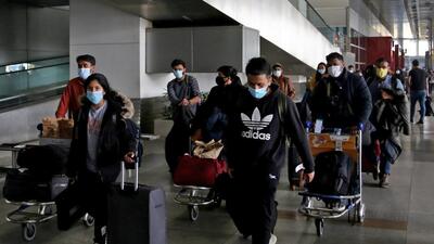 Indian nationals arrive after being evacuated from war-torn Ukraine under Operation Ganga at IGI Terminal 3 Airport, in New Delhi on Friday. (ANI) Indian nationals arrive after being evacuated from war-torn Ukraine under Operation Ganga at IGI Terminal 3 Airport, in New Delhi on Friday. (ANI)