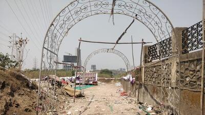 Environmentalists pointed out that the reclaimed portion of the Wadala wetland is now being used to hold weddings, community gatherings and other public functions on a commercial basis (HT Photo) Environmentalists pointed out that the reclaimed portion of the Wadala wetland is now being used to hold weddings, community gatherings and other public functions on a commercial basis (HT Photo)
