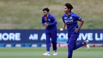 In her debut international match against Australia last year, Meghna finished with figures of 6-0-27-0.&nbsp; (Getty Images)